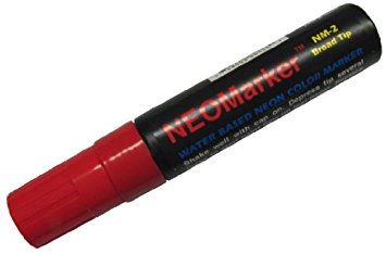 Neomarker Large Waterproof Marker Broad Tip - Red