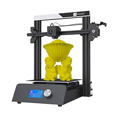 JG MAKER 3D Printer Magic Black Metal Gantry Frame Industrial DIY 3D Printers Kit Build Area 220X220X250(mm) Support PLA ABS Wood 1.75mm Filament Resume Print