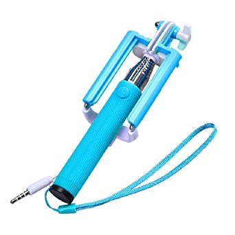 Bestpriceam® Handheld Extendable Self-pole Tripod Monopod Stick for Smartphone (Blue)