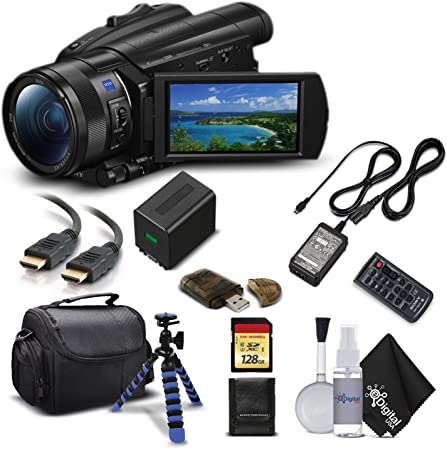 Sony Handycam FDR-AX700 4K HD Video Camera Camcorder with 128GB Memory Card   Carrying Case   HDMI Cable and More - Starter Kit