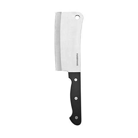 Farberware Stamped Triple Rivet Kitchen Cleaver, 6-Inch