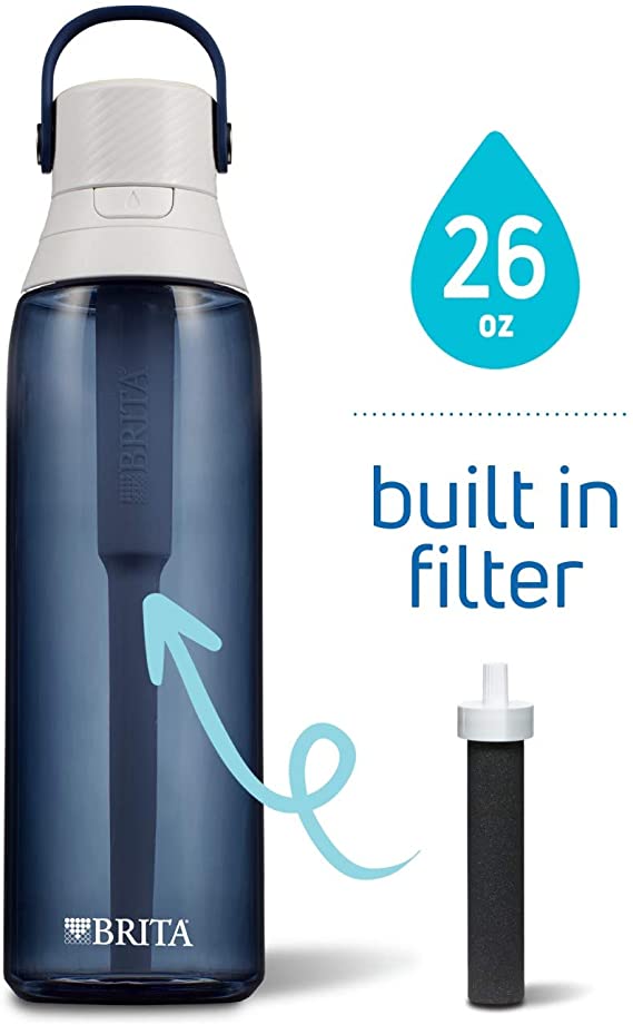Brita Premium Filtering Water Bottle, 26 Ounce, Night Sky