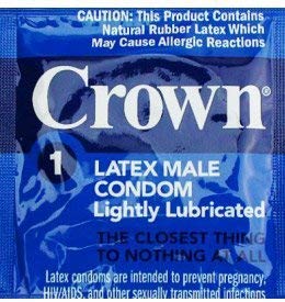 Crown Skinless Skin with Silver Lunamax Pocket Case, Ultra Thin Super Sensitive Latex Condoms-24 Count