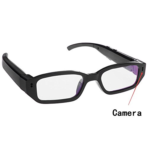 HD 1080P Glasses Pinhole Hidden Mini Camera Cam DVR Audio Video Voice Recorder Camcorder   8GB SD TF Card