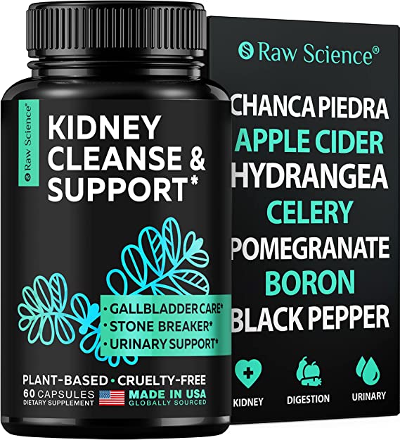 Kidney Cleanse & Support - Promotes Urinary Tract, Gallbladder Health & Comfort – Includes Chanca Piedra to Promote Healthy Kidneys & Bladder - 60 Cruelty-Free Vegan Capsules – NON-GMO - Made In USA