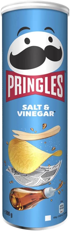 Pringles Salt & Vinegar Crisps, 200g