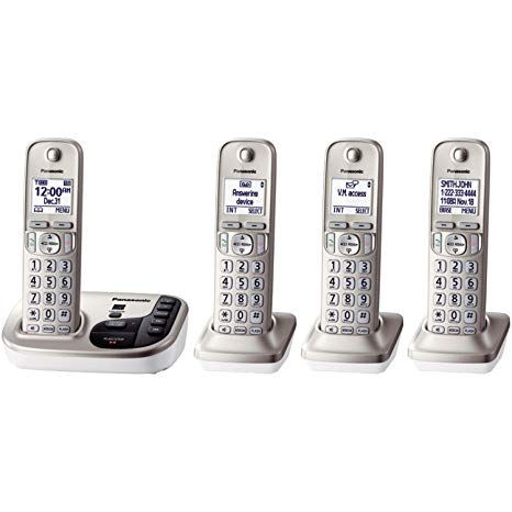Panasonic KX-TGD224N dect_6.0 4-Handset Landline Telephone