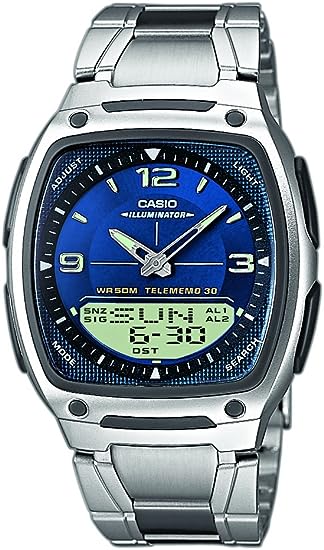 Casio AW-81D-2AVES Mens Dual Display Steel Sports Watch