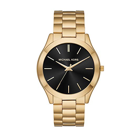 Michael Kors Watches Mens Slim Runway Gold-Tone Watch