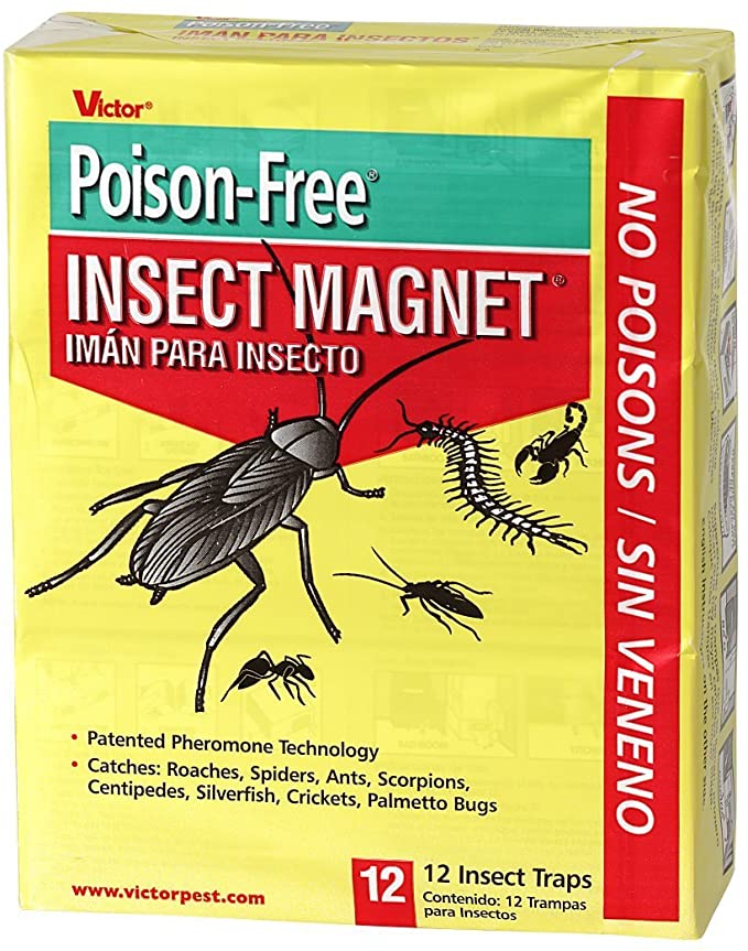 Victor M256 Poison-Free Insect Magnet Traps, 12-Pack