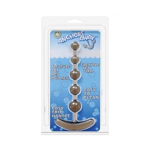 Golden Triangle Anchors Away Anal Beads, Black