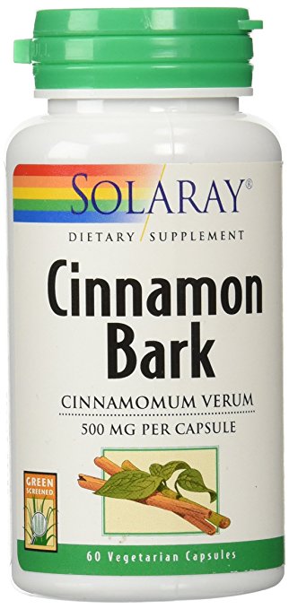 Solaray Cinnamon Bark Capsules, 500 mg, 60 Count