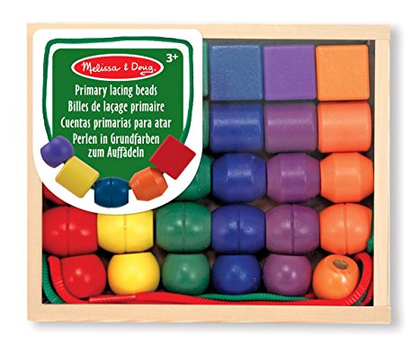 Melissa & Doug Primary Lacing Beads