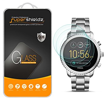 [3-Pack] Supershieldz for Fossil Q Explorist Gen 3 Tempered Glass Screen Protector, Anti-Scratch, Bubble Free, Lifetime Replacement Warranty