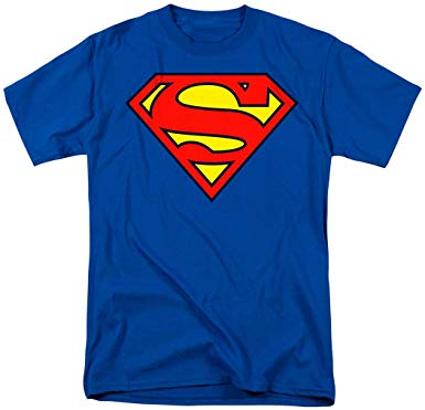 Superman Classic Shield Logo T Shirt & Stickers