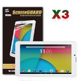 TabSuit 3 Pack Ultra-Clear of High Definition HD Screen Protectors for Dragon Touch E70 E71 Android Tablet