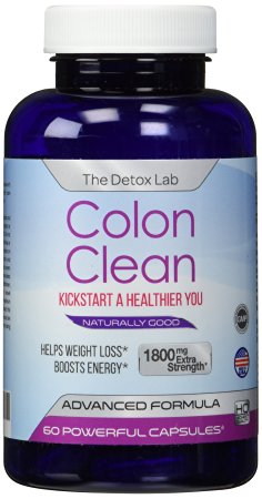 Detox Lab 7 Day Quick Colon, Cleanse Pills to Support Weight Loss & Diet. Natural Herbal Supplements