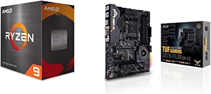 AMD Ryzen 9 5900X 12-core, 24-Thread Unlocked Desktop Processor ASUS AM4 TUF Gaming X570-Plus (Wi-Fi) AM4 Zen 3 Ryzen 5000 & 3rd Gen Ryzen ATX Motherboard with PCIe 4.0, 12 2 with Dr. MOS Power Stage