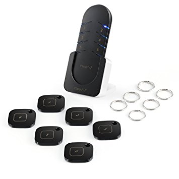 Magicfly Wireless RF Item Locator Key Finder 1 RF Transmitter and 6 Receivers