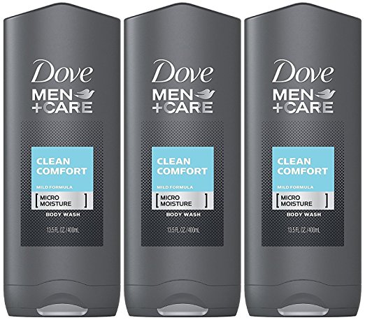 Dove Men   Care Body & Face Wash, Clean Comfort 13.50 oz ( Pack of 3)