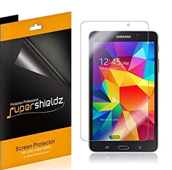 [3-Pack] Supershieldz- High Definition Clear Screen Protector for Samsung Galaxy Tab 4 7.0 inch   Lifetime Replacements Warranty