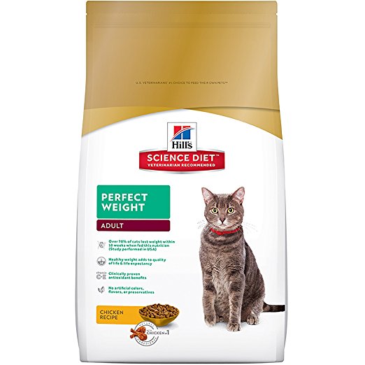 Hill's Science Diet Adult Perfect Weight Cat Food 15-Pound (6.8kg) Bag