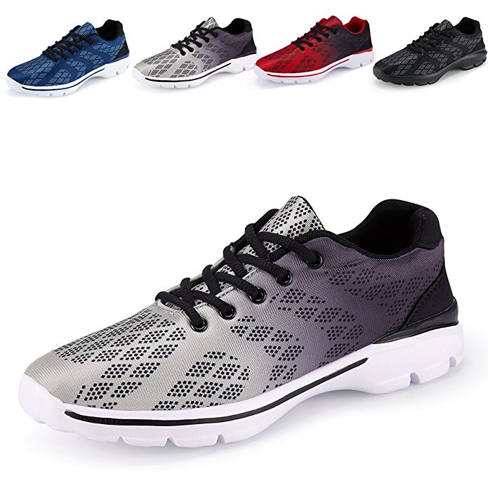 Men's Lightweight Breathable Running Tennis Sneakers Casual Walking Shoes