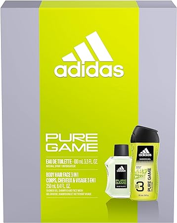 adidas - Pure Game Gift Set for Men: Eau de Toilette (100ml) & Shower Gel (250ml)