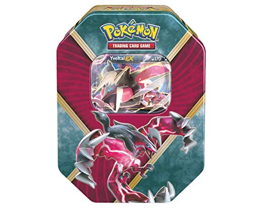 Pokemon Trading Card Game: 2016 Summer Shiny Kalos Tin- Yveltal-EX- With 4 Booster Packs and 1 Special Foil EX Card!