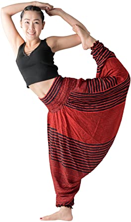 B BANGKOK PANTS Harem Pants Women's Hippie Bohemian Yoga Boho Clothing Pajamas Lounge Flowy Pant