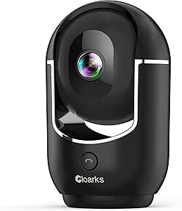 2K Pan/Tilt Security Camera, WiFi Indoor Camera for Home Security with AI Motion Detection-Black