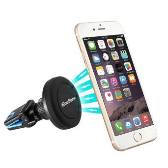 iPhone Car Mount Holder, EcoSuma Universal Air Vent Magnetic Car Phone Mount Holder Cell Phone Mount Holder with 360° rotate for iPhone 6s Plus, Samsung S6 Edge, and More smartphone