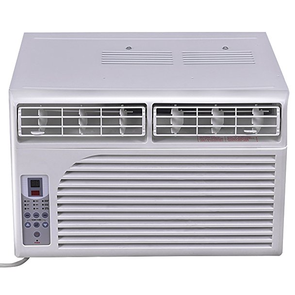 Costway Cold Air Conditioner Window-Mounted Compact w/ Remote Control 115V, White (6000 BTU)