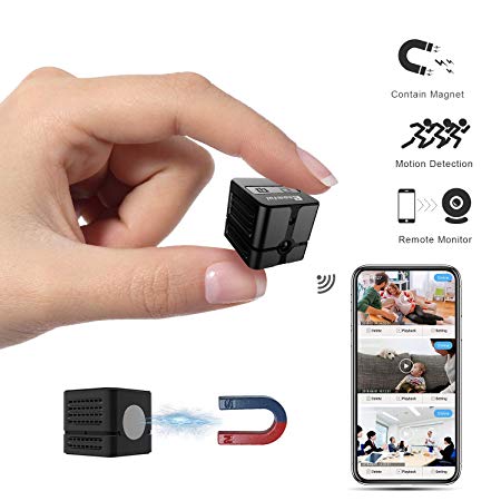 Spy Camera WiFi,Ehomful Mini Wireless Hidden Camera Real 960P, Auto Night Vision Monochrome Covert,Built-in Magnet,Low Latency&No Frozen for Streaming,Support Multiple Viewers