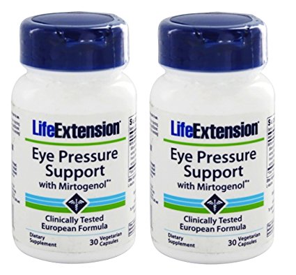 Life Extension Eye Pressure Support with Mirtogenol 30 Vcaps (Pack of 2)