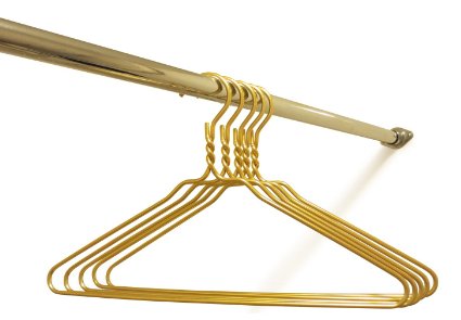 Beautiful Gold Aluminum Metal Coat Hangers Heavy Duty Suit Hangers (10 Pack)
