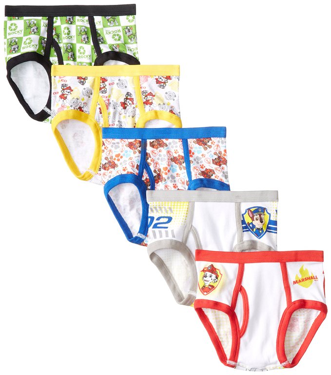 Handcraft Little Boys' Paw Patrol Brief, Pack of Five
