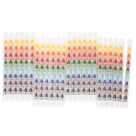 HUJI Stacking 8 Colors Crayon Fingertips Set, Favorite Toys for Kids Party Favors (Crayon-Fingertips, 24)