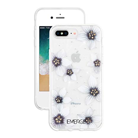 EMERGE FLORAL iPhone 8 Plus / iPhone 7 Plus Flower Cell Phone Case - White Flower Print