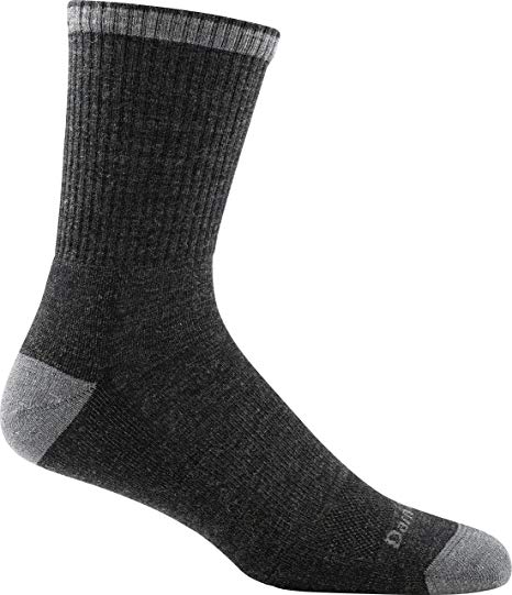 Darn Tough Vermont Men's Fred Tuttle Micro Crew Cushion Socks, Gravel, M