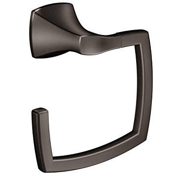 Moen YB5186ORB Voss Bathroom Towel Ring, Oil-Rubbed Bronze