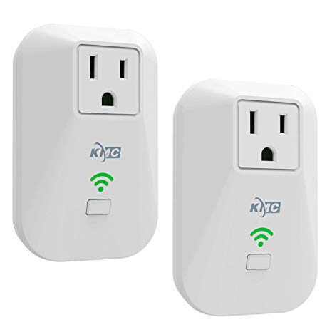 KMC KMC 2-pack Smart Plug Outlet Mini,Works Amazon Alexa/Google Home/IFTTT white