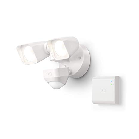 Introducing Ring Smart Lighting -  Floodlight, Wired - White (Starter Kit)