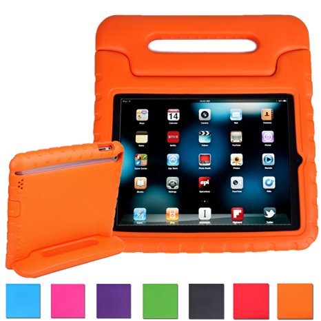 Fintie iPad mini 1/2/3 Kiddie Case - Light Weight Shock Proof Convertible Handle Stand Kids Friendly for Apple iPad mini 1 / iPad mini 2 / iPad mini 3, Orange