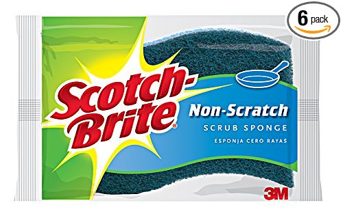 Scotch-Brite Non-scratch Scrub Sponge, 2 Count (Pack of 6)