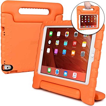 Apple iPad Air 2 case for kids, iPad Pro 9.7 kids case [SHOCK PROOF KIDS IPAD CASE] COOPER DYNAMO Kidproof Child iPad Cover for School, Boys Girls | Kid Friendly Handle Stand, Screen Protector, Orange