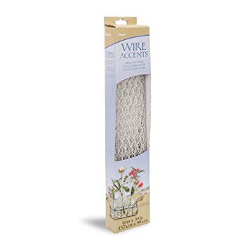 Better Crafts FLORAL CHICKEN WIRE NET WHITE 18X39 INCHES (3 pack) (06614-1020)