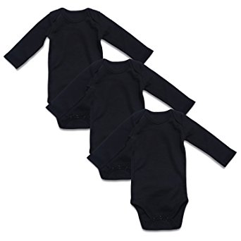 OPAWO Baby Bodysuits Long Sleeve for Unisex Boys Girls 3 Pack