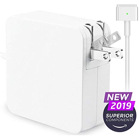 TKKOK Charger 45W Compatible with Mac Book Air Mag Safe 2 Magnetic T-Tip Power Adapter, Compatible with Mac Book Air 11"&13"