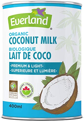Everland Premium Organic Coconut Milk, 400g (Pack of 1)